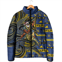 Tokelau Christmas Padded Jacket Santa Riding Sea Turtle DT05 - Polynesian Pride