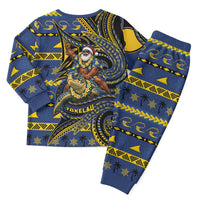 Tokelau Christmas Pajama Set Santa Riding Sea Turtle