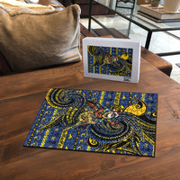 Tokelau Christmas Puzzle Santa Riding Sea Turtle