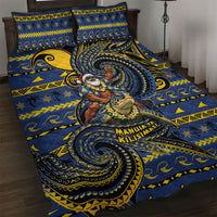 Tokelau Christmas Quilt Bed Set Santa Riding Sea Turtle