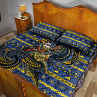 Tokelau Christmas Quilt Bed Set Santa Riding Sea Turtle