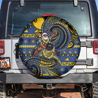 Tokelau Christmas Spare Tire Cover Santa Riding Sea Turtle DT05 Navy - Polynesian Pride