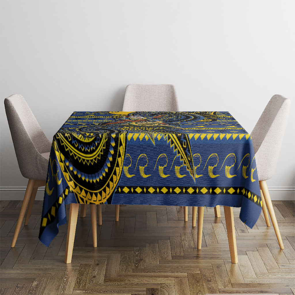 Tokelau Christmas Tablecloth Santa Riding Sea Turtle DT05 - Polynesian Pride