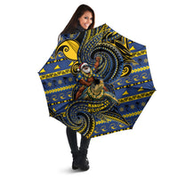 Tokelau Christmas Umbrella Santa Riding Sea Turtle