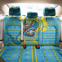 Tuvalu Christmas Back Car Seat Cover Santa Riding Ocean Dolphin DT05 - Polynesian Pride