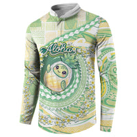 Hawaii Pineapple Button Sweatshirt Cute Cosplay Turtle Plumeria Spiral DT05 - Polynesian Pride