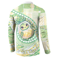 Hawaii Pineapple Button Sweatshirt Cute Cosplay Turtle Plumeria Spiral DT05 - Polynesian Pride