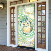 Hawaii Pineapple Door Cover Cute Cosplay Turtle Plumeria Spiral DT05 - Polynesian Pride