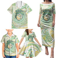 Hawaii Pineapple Family Matching Puletasi and Hawaiian Shirt Cute Cosplay Turtle Plumeria Spiral DT05 - Polynesian Pride