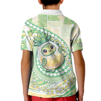 Hawaii Pineapple Kid Polo Shirt Cute Cosplay Turtle Plumeria Spiral DT05 - Polynesian Pride