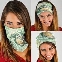 Hawaii Pineapple Neck Gaiter Cute Cosplay Turtle Plumeria Spiral DT05 - Polynesian Pride
