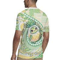 Hawaii Pineapple Rugby Jersey Cute Cosplay Turtle Plumeria Spiral DT05 - Polynesian Pride