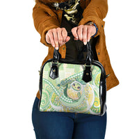 Hawaii Pineapple Shoulder Handbag Cute Cosplay Turtle Plumeria Spiral DT05 One Size Mint - Polynesian Pride