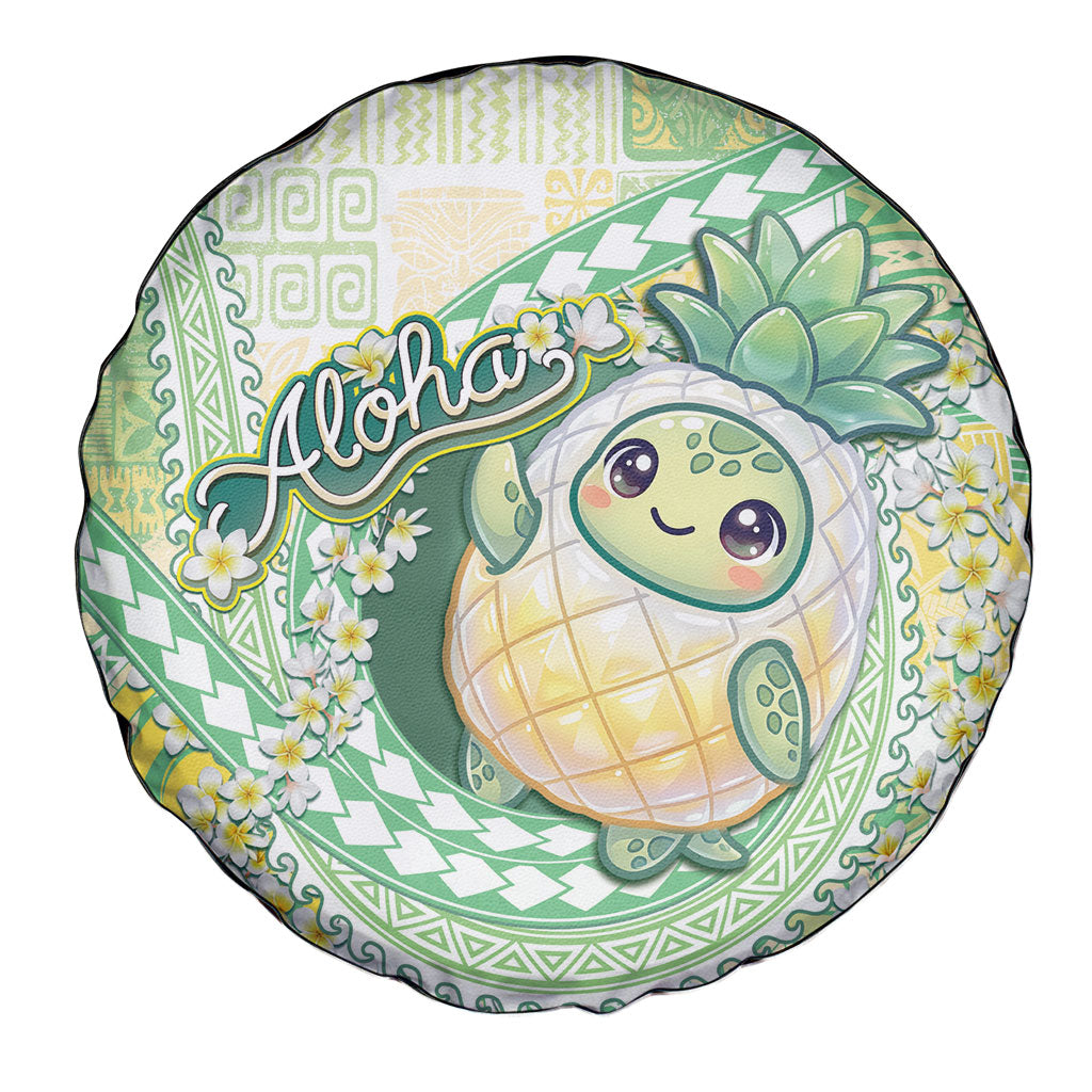 Hawaii Pineapple Spare Tire Cover Cute Cosplay Turtle Plumeria Spiral DT05 - Polynesian Pride