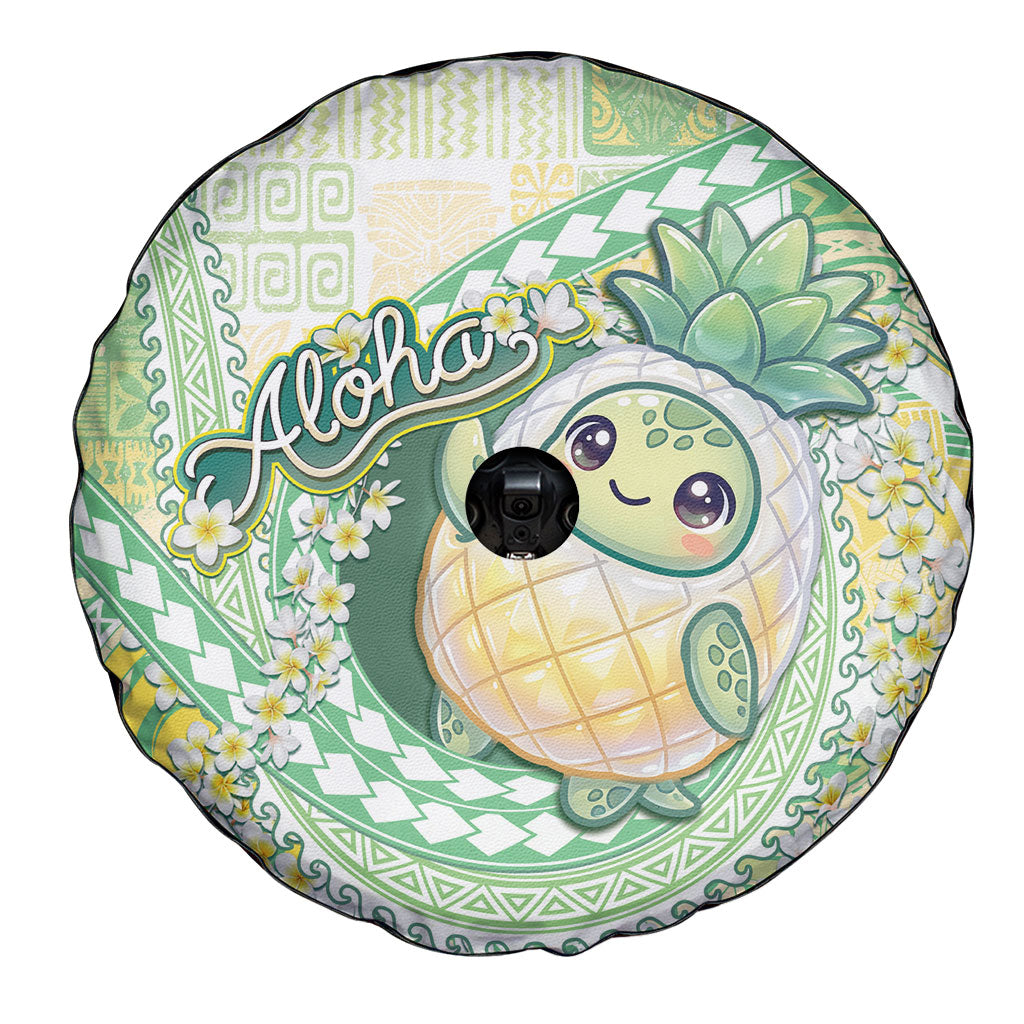 Hawaii Pineapple Spare Tire Cover Cute Cosplay Turtle Plumeria Spiral DT05 - Polynesian Pride