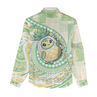 Hawaii Pineapple Women Casual Shirt Cute Cosplay Turtle Plumeria Spiral DT05 - Polynesian Pride