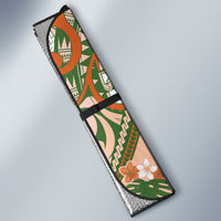 Hawaii Papaya Auto Sun Shade Cute Cosplay Humuhumu Fish Plumeria Waves DT05 - Polynesian Pride