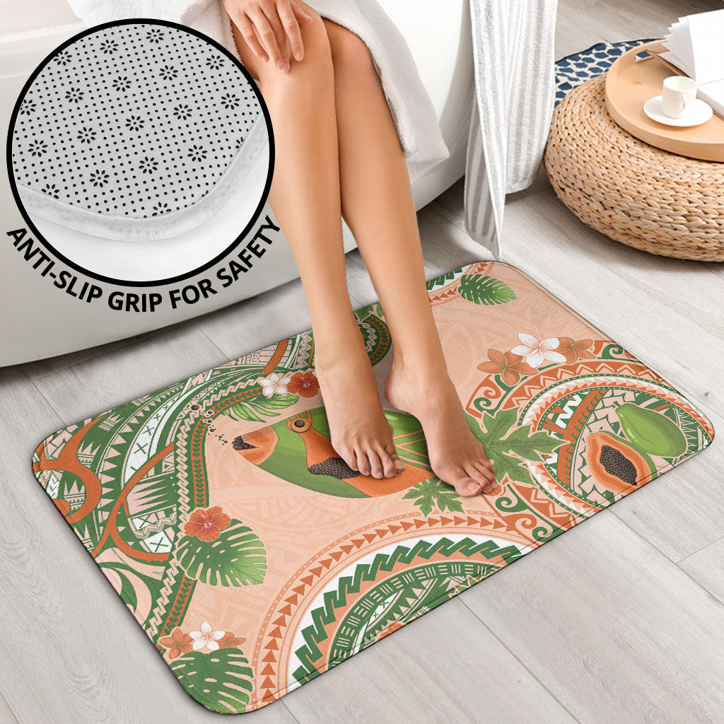 Hawaii Papaya Bathroom Set Cute Cosplay Humuhumu Fish Plumeria Waves DT05 - Polynesian Pride
