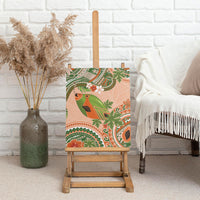 Hawaii Papaya Canvas Wall Art Cute Cosplay Humuhumu Fish Plumeria Waves DT05 - Polynesian Pride