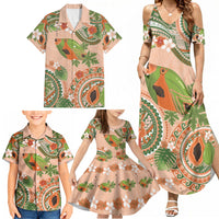 Hawaii Papaya Family Matching Summer Maxi Dress and Hawaiian Shirt Cute Cosplay Humuhumu Fish Plumeria Waves DT05 - Polynesian Pride