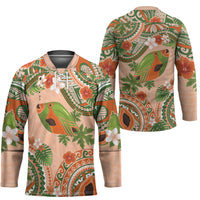 Hawaii Papaya Hockey Jersey Cute Cosplay Humuhumu Fish Plumeria Waves DT05 - Polynesian Pride