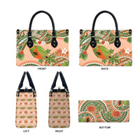 Hawaii Papaya Leather Bag Cute Cosplay Humuhumu Fish Plumeria Waves DT05 - Polynesian Pride