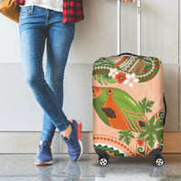 Hawaii Papaya Luggage Cover Cute Cosplay Humuhumu Fish Plumeria Waves DT05 - Polynesian Pride