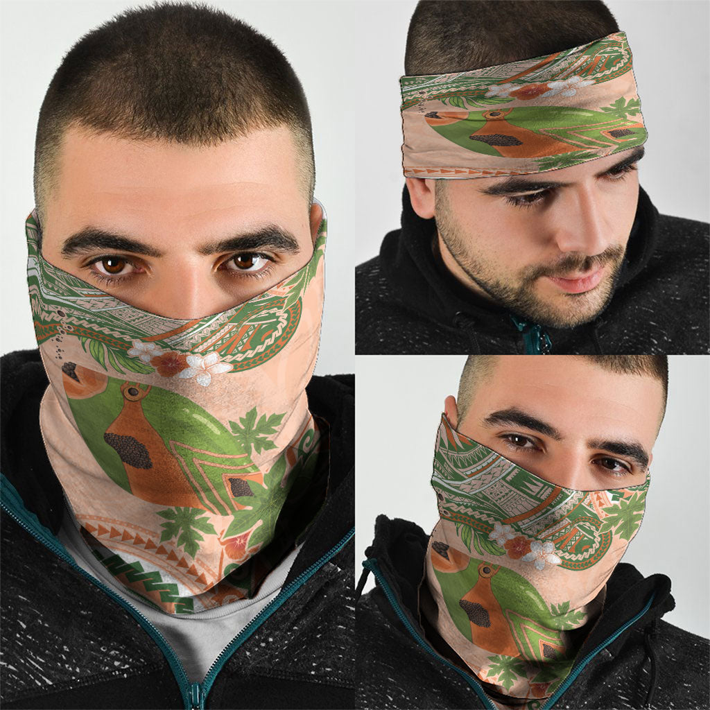 Hawaii Papaya Neck Gaiter Cute Cosplay Humuhumu Fish Plumeria Waves DT05 - Polynesian Pride