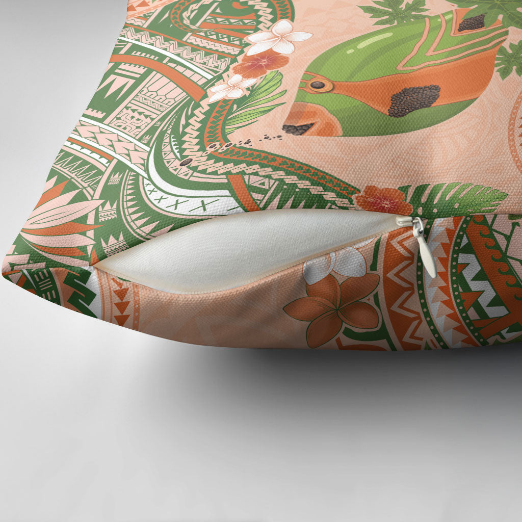 Hawaii Papaya Pillow Cover Cute Cosplay Humuhumu Fish Plumeria Waves DT05 - Polynesian Pride