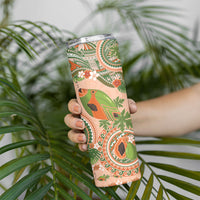 Hawaii Papaya Skinny Tumbler Cute Cosplay Humuhumu Fish Plumeria Waves DT05 - Polynesian Pride