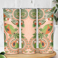 Hawaii Papaya Skinny Tumbler Cute Cosplay Humuhumu Fish Plumeria Waves DT05 - Polynesian Pride