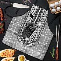 Mabuhay Philippines Festival Apron Philippine Eagle Sun Three Stars Barong Pattern DT05 Gray - Polynesian Pride
