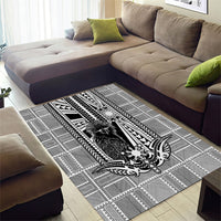 Mabuhay Philippines Festival Area Rug Philippine Eagle Sun Three Stars Barong Pattern DT05 - Polynesian Pride