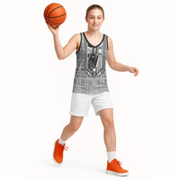 Mabuhay Philippines Festival Basketball Jersey Philippine Eagle Sun Three Stars Barong Pattern DT05 - Polynesian Pride