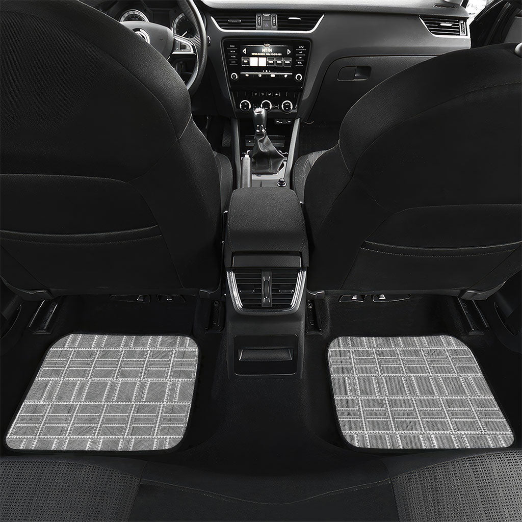 Mabuhay Philippines Festival Car Mats Philippine Eagle Sun Three Stars Barong Pattern DT05 Set 2pcs - Back Gray - Polynesian Pride