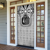 Mabuhay Philippines Festival Door Cover Philippine Eagle Sun Three Stars Barong Pattern DT05 - Polynesian Pride
