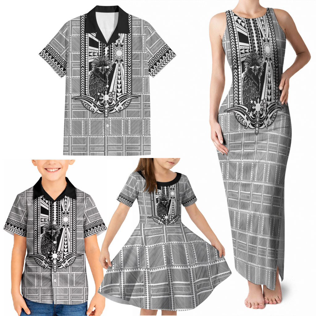 Mabuhay Philippines Festival Family Matching Tank Maxi Dress and Hawaiian Shirt Philippine Eagle Sun Three Stars Barong Pattern DT05 - Polynesian Pride
