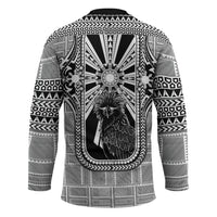 Mabuhay Philippines Festival Hockey Jersey Philippine Eagle Sun Three Stars Barong Pattern DT05 - Polynesian Pride