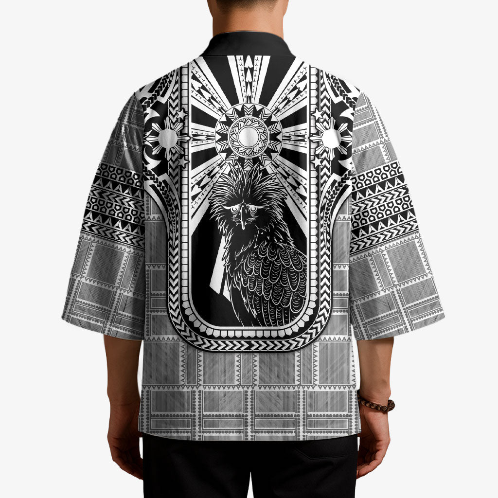 Mabuhay Philippines Festival Kimono Philippine Eagle Sun Three Stars Barong Pattern DT05 - Polynesian Pride