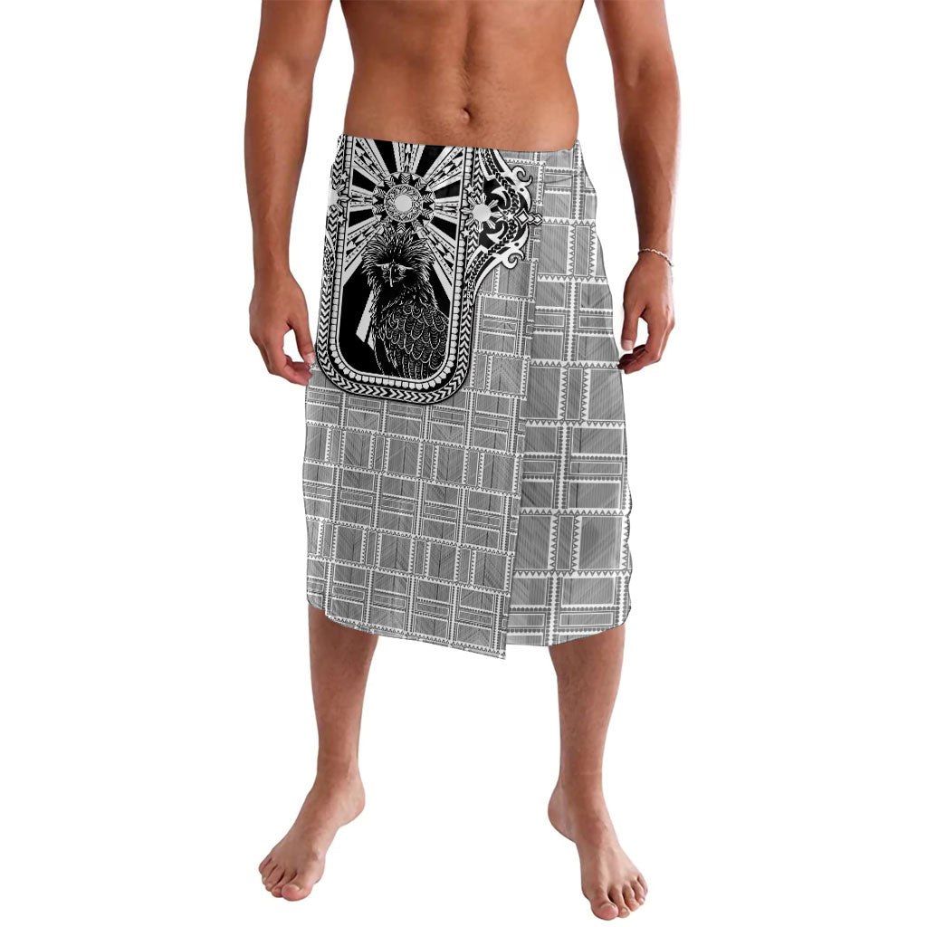 Mabuhay Philippines Festival Lavalava Philippine Eagle Sun Three Stars Barong Pattern DT05 Gray - Polynesian Pride