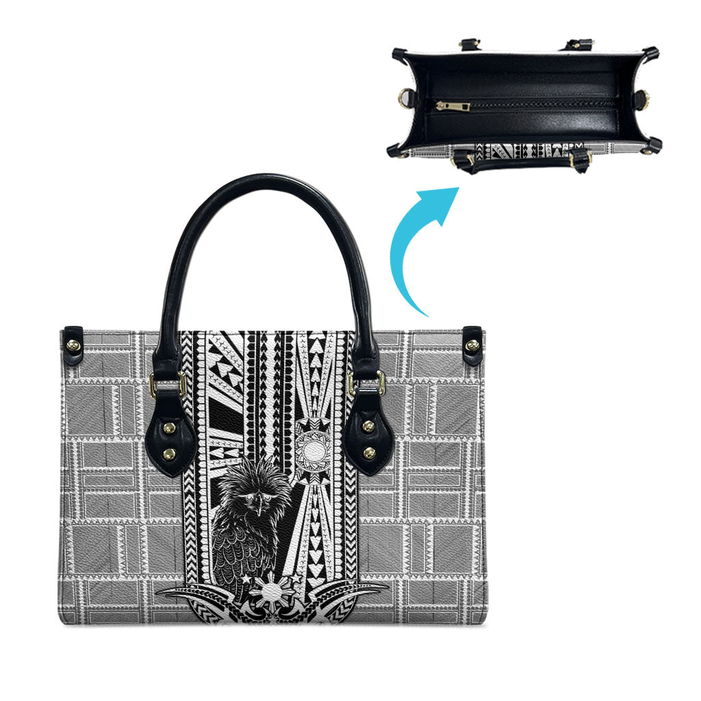 Mabuhay Philippines Festival Leather Bag Philippine Eagle Sun Three Stars Barong Pattern DT05 - Polynesian Pride