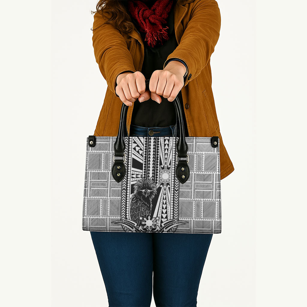Mabuhay Philippines Festival Leather Bag Philippine Eagle Sun Three Stars Barong Pattern DT05 - Polynesian Pride