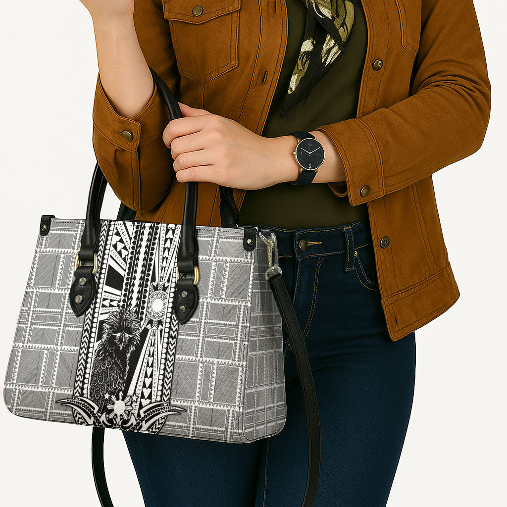 Mabuhay Philippines Festival Leather Bag Philippine Eagle Sun Three Stars Barong Pattern DT05 - Polynesian Pride