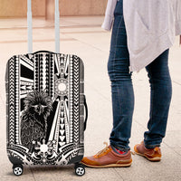 Mabuhay Philippines Festival Luggage Cover Philippine Eagle Sun Three Stars Barong Pattern DT05 Gray - Polynesian Pride