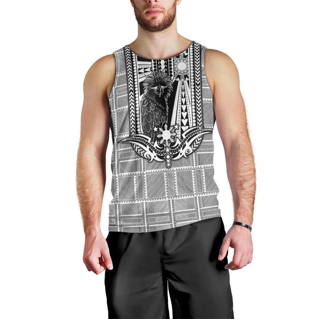 Mabuhay Philippines Festival Men Tank Top Philippine Eagle Sun Three Stars Barong Pattern DT05 - Polynesian Pride