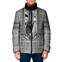 Mabuhay Philippines Festival Padded Jacket Philippine Eagle Sun Three Stars Barong Pattern DT05 Men Gray - Polynesian Pride