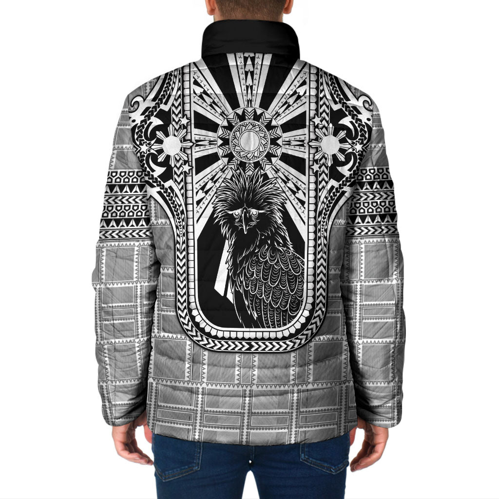 Mabuhay Philippines Festival Padded Jacket Philippine Eagle Sun Three Stars Barong Pattern DT05 - Polynesian Pride