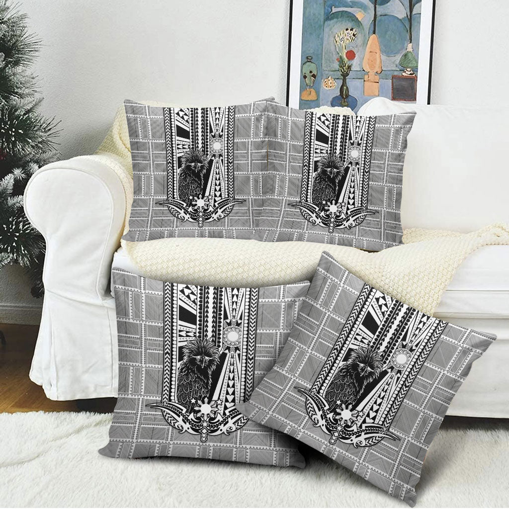 Mabuhay Philippines Festival Pillow Cover Philippine Eagle Sun Three Stars Barong Pattern DT05 - Polynesian Pride