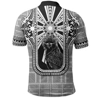 Mabuhay Philippines Festival Polo Shirt Philippine Eagle Sun Three Stars Barong Pattern DT05 - Polynesian Pride