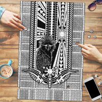 Mabuhay Philippines Festival Puzzle Philippine Eagle Sun Three Stars Barong Pattern DT05 Gray - Polynesian Pride